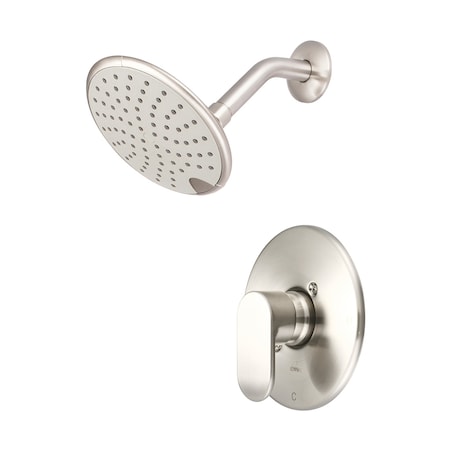 Olympia Faucets Single Handle Shower Trim Set, Wallmount, Brushed Nickel T-2335-BN